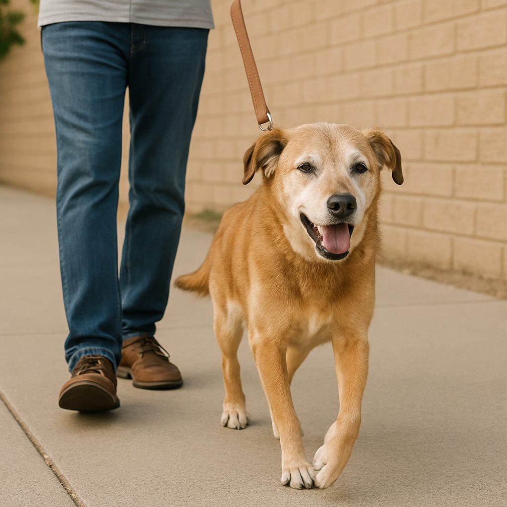 How Can I Help My Dog with Joint Pain and Mobility Issues? 3 Senior dog managing joint pain through proper nutrition and mobility support